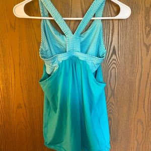Athletic tank with built in sports bra